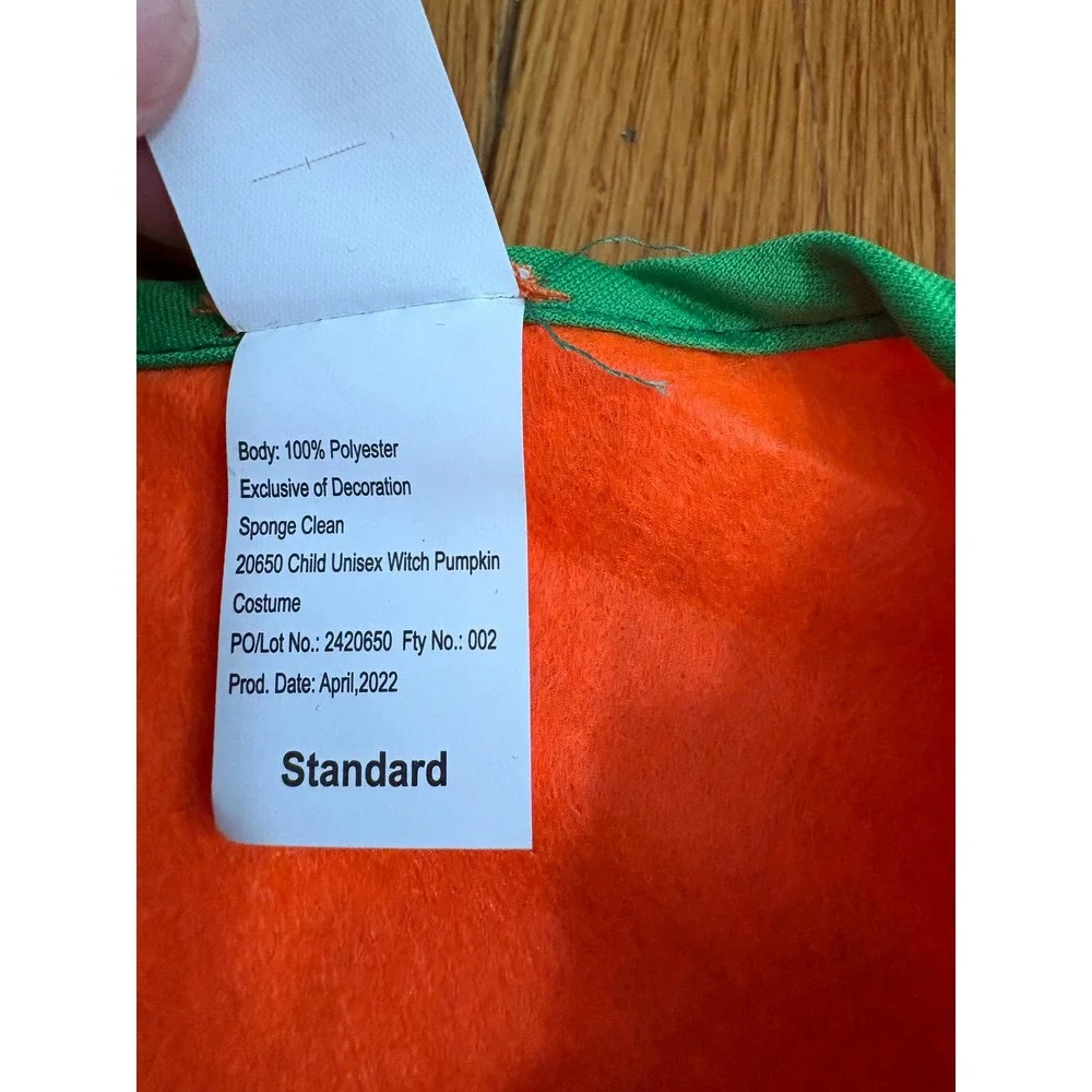 Spooktacular Creations Pumpkin Witch Child Costume Unisex Orange Standard 20650